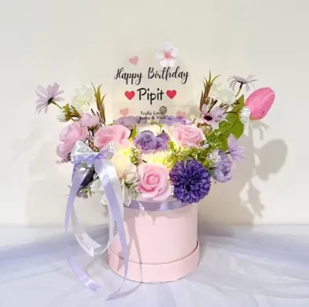 Bloom Box Akrilik Ucapan Ulang Tahun Pelalawan